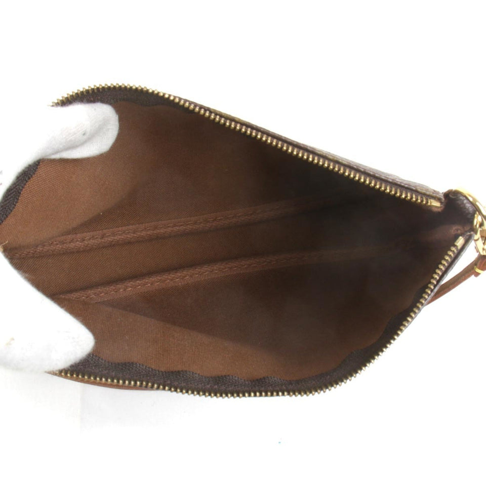 Louis Vuitton Pochette Accessoire  Canvas Clutch Bag