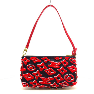 Louis Vuitton Pochette Accessoire  Canvas Clutch Bag