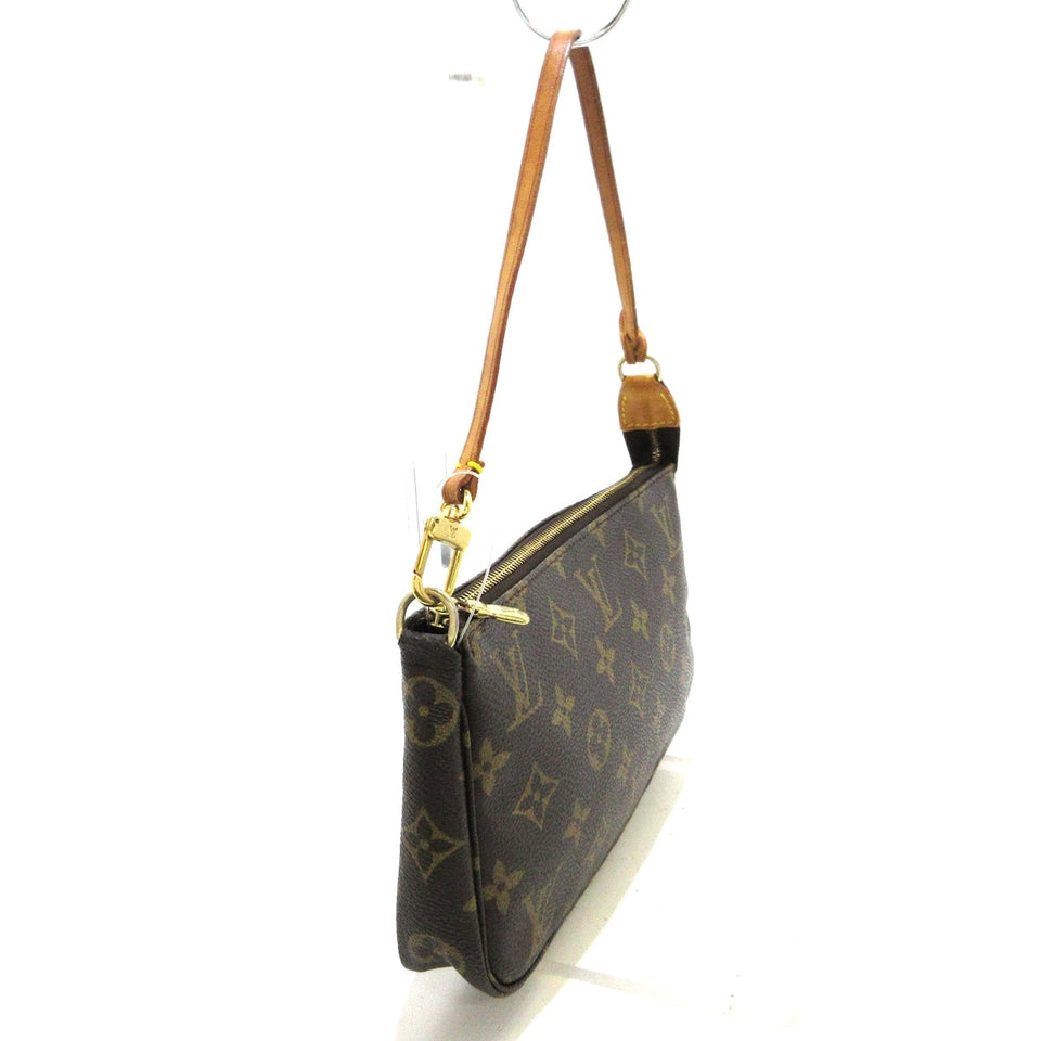 Louis Vuitton Pochette Accessoire  Canvas Clutch Bag