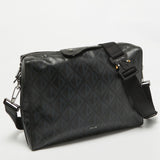 Dior Black Cd Diamond Print Coated Canvas And Leather Lingot Messenger Bag