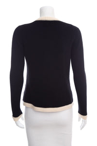 Chanel Black & White Cardigan SZ 36