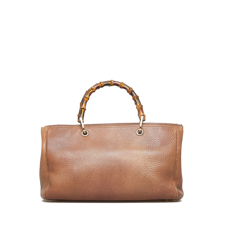 Gucci Bamboo Shopper Medium Beige Brown