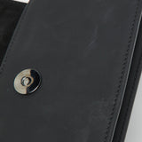 Dior Black Leather Saddle Flap Belt Bag