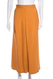 Chanel Vintage Orange Pleat Front Skirt SZ N/A