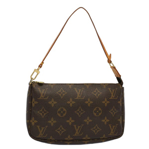 Louis Vuitton Pochette Accessoire  Canvas Clutch Bag