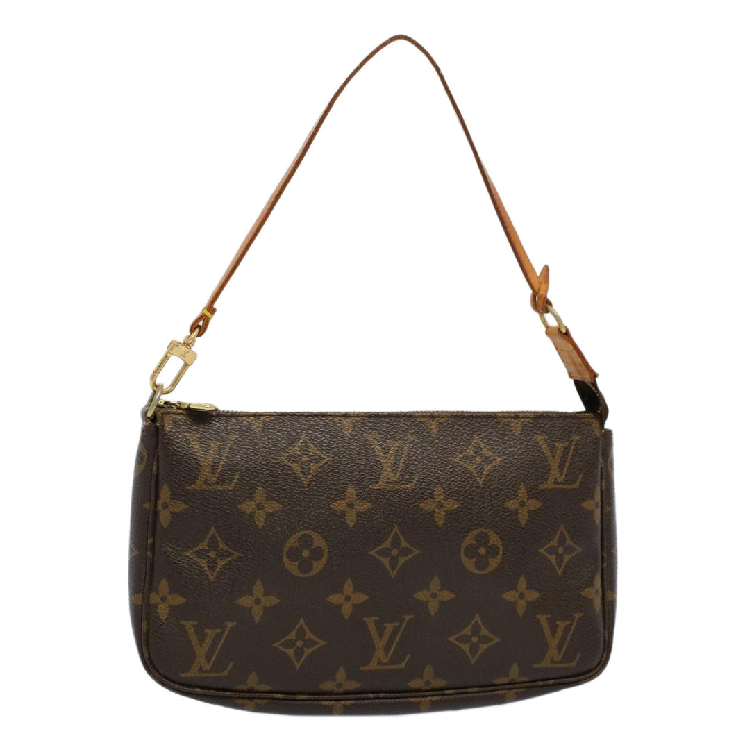 Louis Vuitton Pochette Accessoire  Canvas Clutch Bag