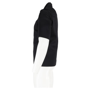 Dior Zip Front Shirt in Black Cotton