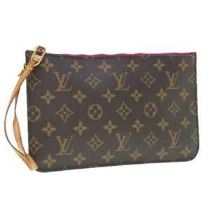 Louis Vuitton Neverfull Pouch  Canvas Clutch Bag