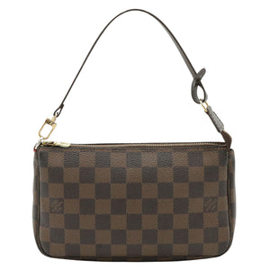 Louis Vuitton Pochette Accessoire  Canvas Clutch Bag