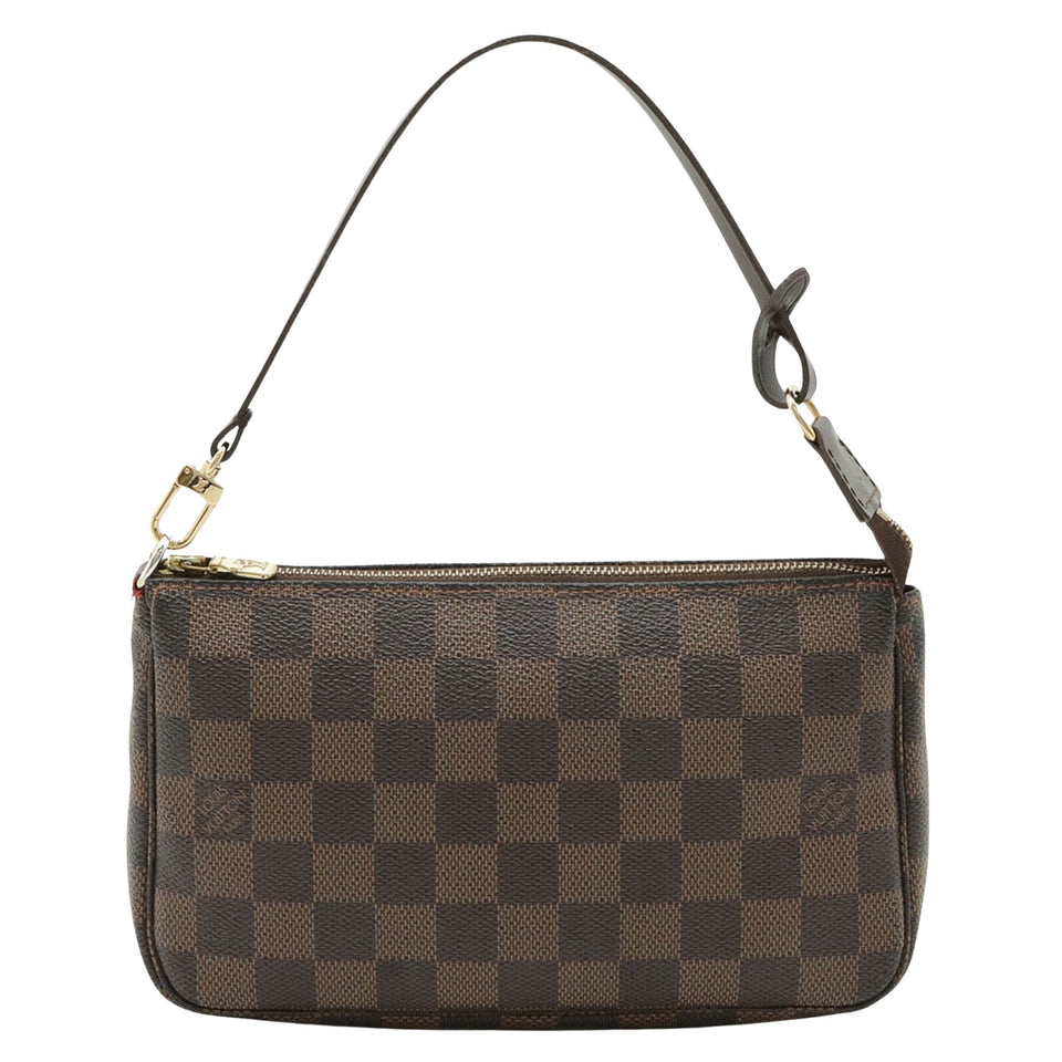 Louis Vuitton Pochette Accessoire  Canvas Clutch Bag