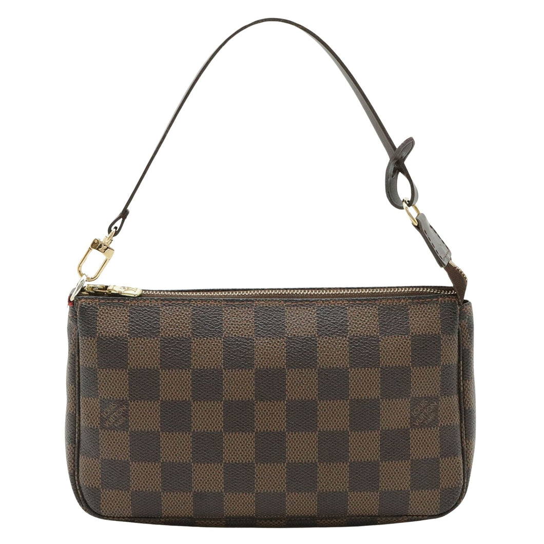 Louis Vuitton Pochette Accessoire  Canvas Clutch Bag