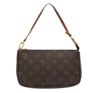 Louis Vuitton Pochette Accessoire  Canvas Clutch Bag