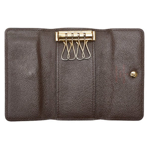 Louis Vuitton Damier Multicle 4 4 Series Keycase N62631 Brown PVC Leather  Louis Vuitton