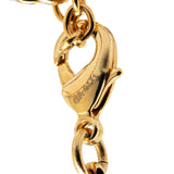Gold Louis Vuitton Gold Plated Crystal Magnetic Wood Ball Pendant Necklace