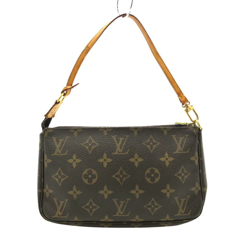 Louis Vuitton Pochette Accessoire  Canvas Clutch Bag