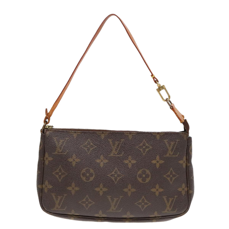 Louis Vuitton Pochette Accessoire  Canvas Clutch Bag