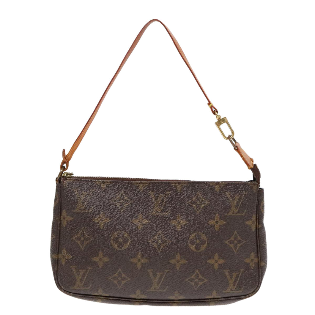 Louis Vuitton Pochette Accessoire  Canvas Clutch Bag