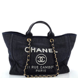 CHANEL Deauville Tote Denim Medium