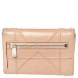 Dior Beige Leather Diorama Trifold Wallet..