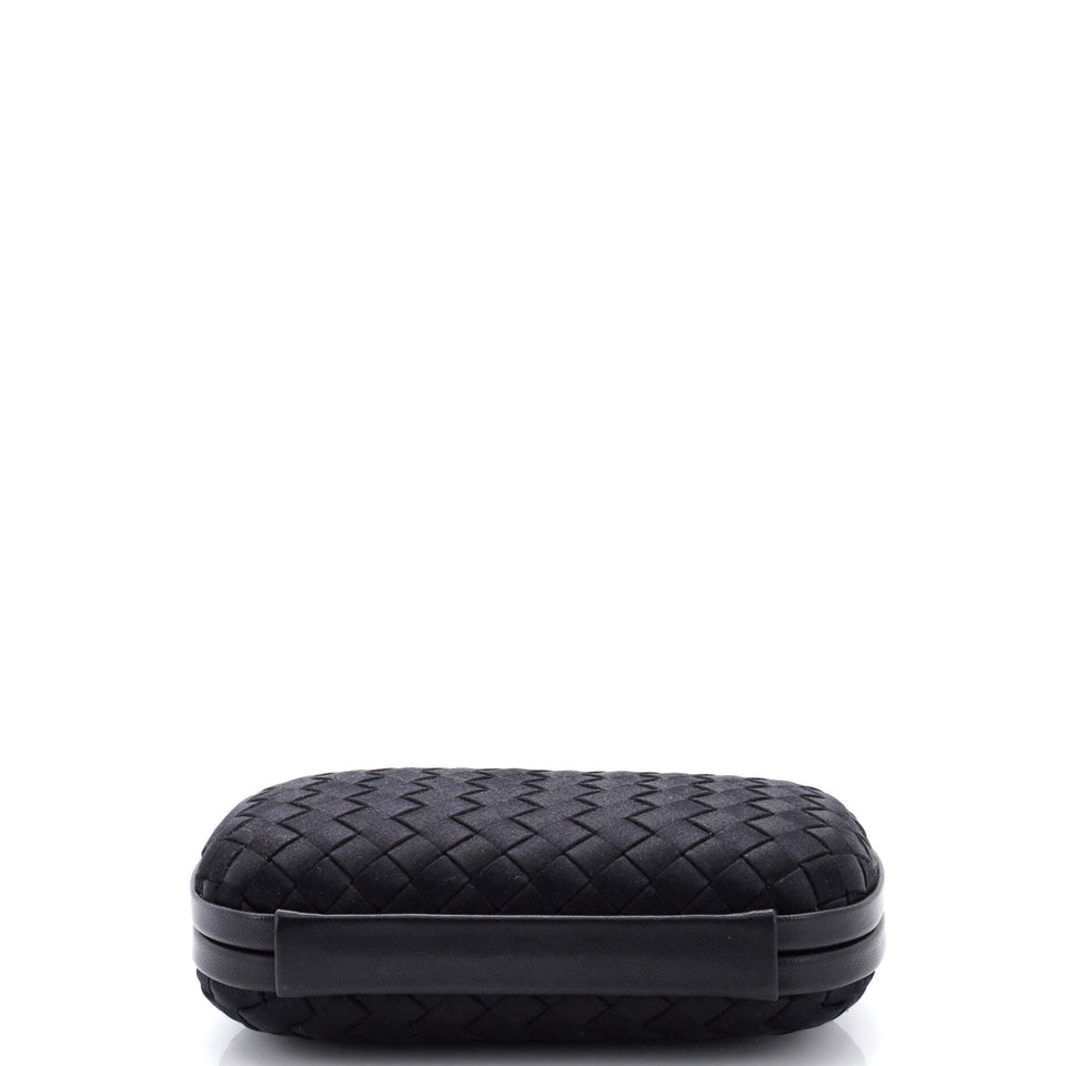 Box Knot Clutch Intrecciato Satin Small
