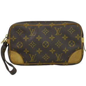 Louis Vuitton Marly Dragonne  Canvas Clutch Bag
