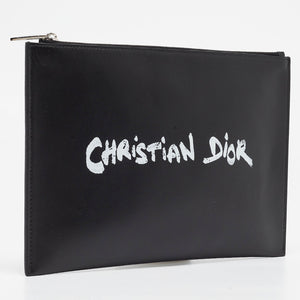 Dior  Leather Logo Slim Pouch