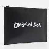 Dior  Leather Logo Slim Pouch