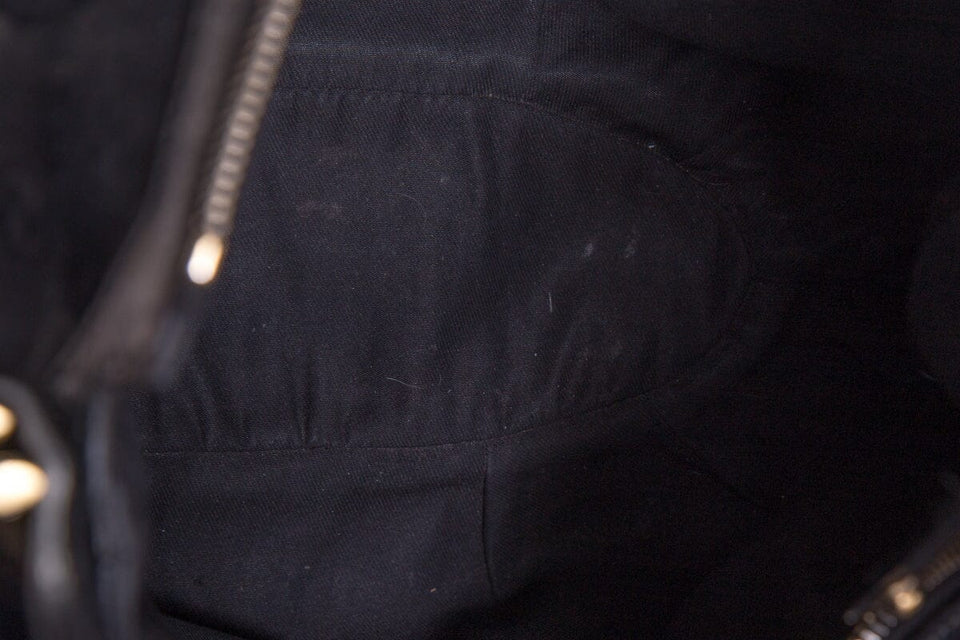 Gucci Vintage Black Monogram Hobo