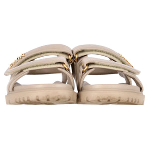 Dior DiorAct Slingback Sandals in Beige Leather
