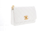 Chanel 2020-21 White Caviar Flap Cross-Body