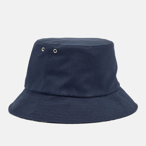 Dior Navy Blue Oblique Teddy-D Brim Cotton Blend Reversible Bucket Hat