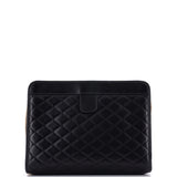 Victoire Chain Clutch Quilted Leather