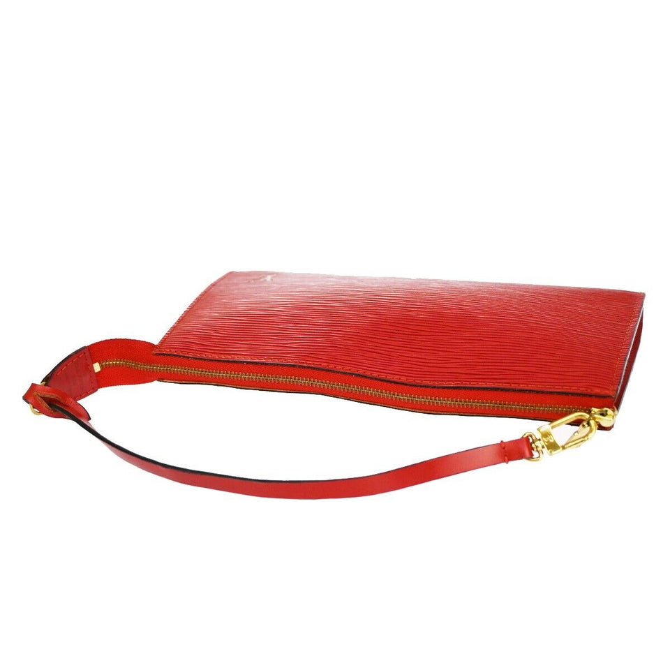 Louis Vuitton Pochette Accessoires  Leather Clutch Bag