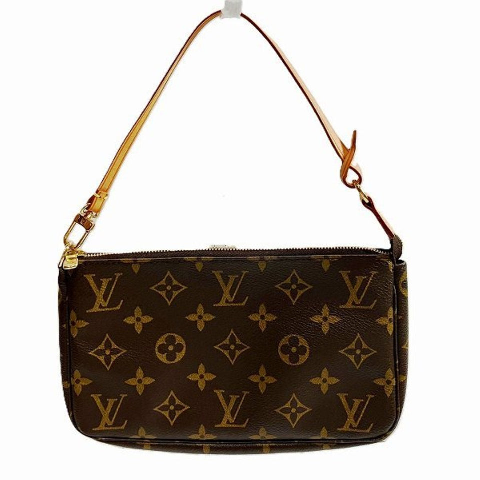 Louis Vuitton Pochette Accessoire  Canvas Clutch Bag