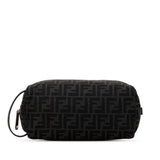 Fendi  Canvas Leather Clutch Bag Pouch (Pre-Owned)