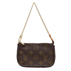 Louis Vuitton Mini Pochette Accessoires  Canvas Clutch Bag