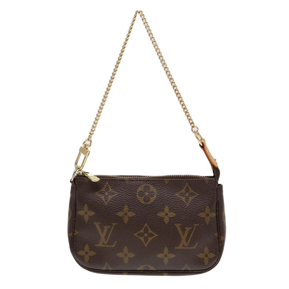 Louis Vuitton Mini Pochette Accessoires  Canvas Clutch Bag