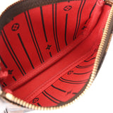 Louis Vuitton Mini Pochette Accessoires  Canvas Clutch Bag