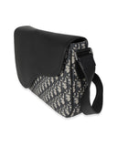 Dior Blue Oblique & Leather Saddle Messenger Bag