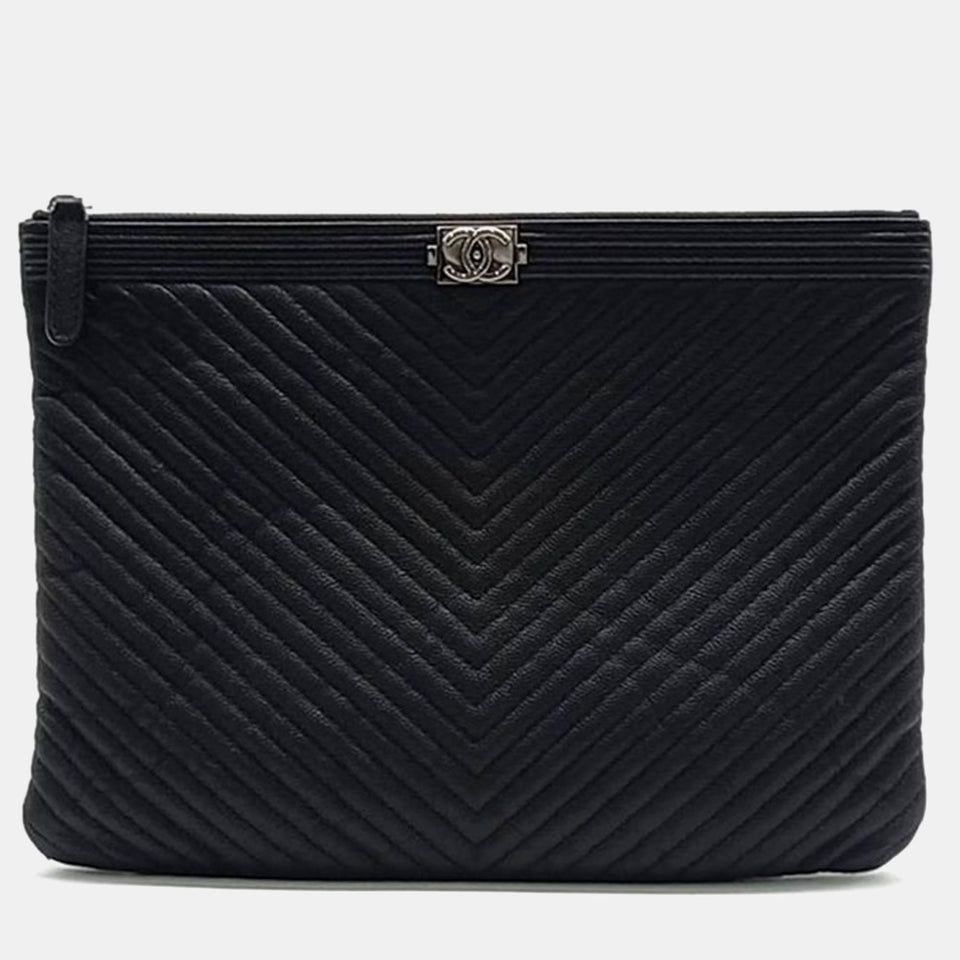Chevron Boy Clutch New Medium