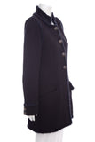 Chanel Black Tweed Button Up Jacket  SZ 44