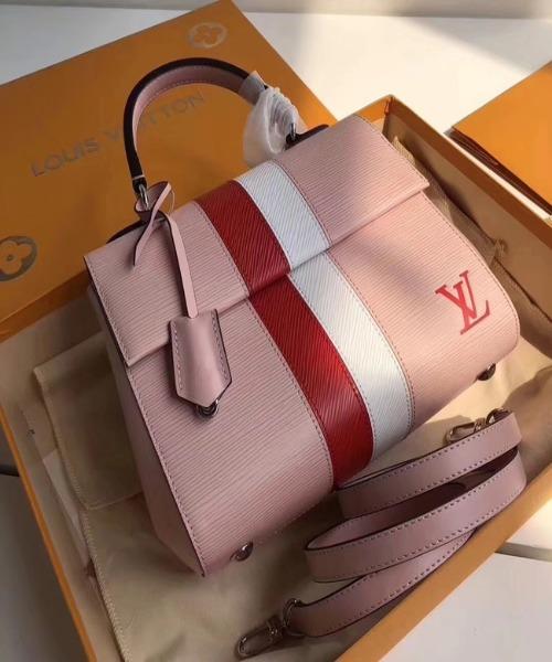 Louis Vuitton Cluny MM Epi Leather Rose Ballerine