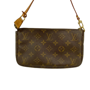 Louis Vuitton Pochette Accessoire  Canvas Clutch Bag