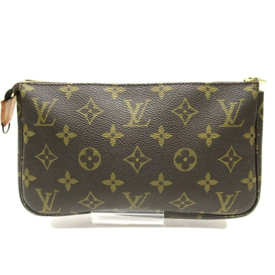 Louis Vuitton Pochette Accessoire  Canvas Clutch Bag