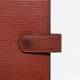 LOUIS VUITTON Epi Agenda MM Day Planner Cover Brown R20043 LV Auth 87334