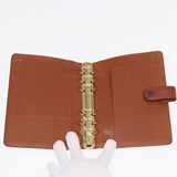 LOUIS VUITTON Epi Agenda MM Day Planner Cover Brown R20043 LV Auth 87334