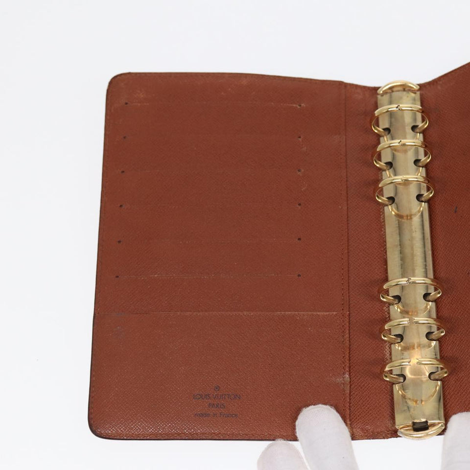 LOUIS VUITTON Epi Agenda MM Day Planner Cover Brown R20043 LV Auth 87334