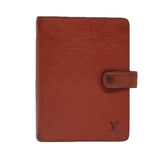 LOUIS VUITTON Epi Agenda MM Day Planner Cover Brown R20043 LV Auth 87334