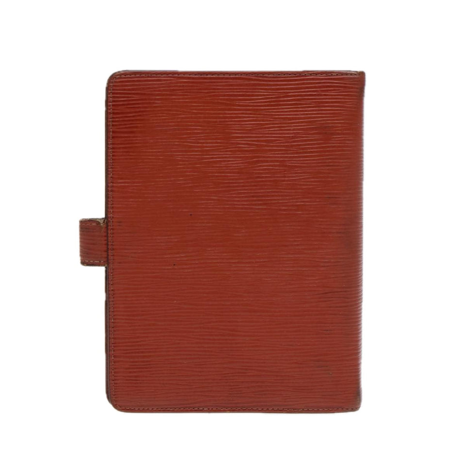 LOUIS VUITTON Epi Agenda MM Day Planner Cover Brown R20043 LV Auth 87334