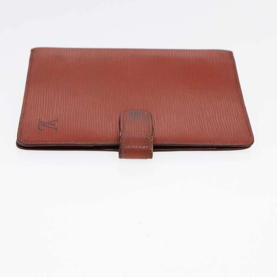 LOUIS VUITTON Epi Agenda MM Day Planner Cover Brown R20043 LV Auth 87334